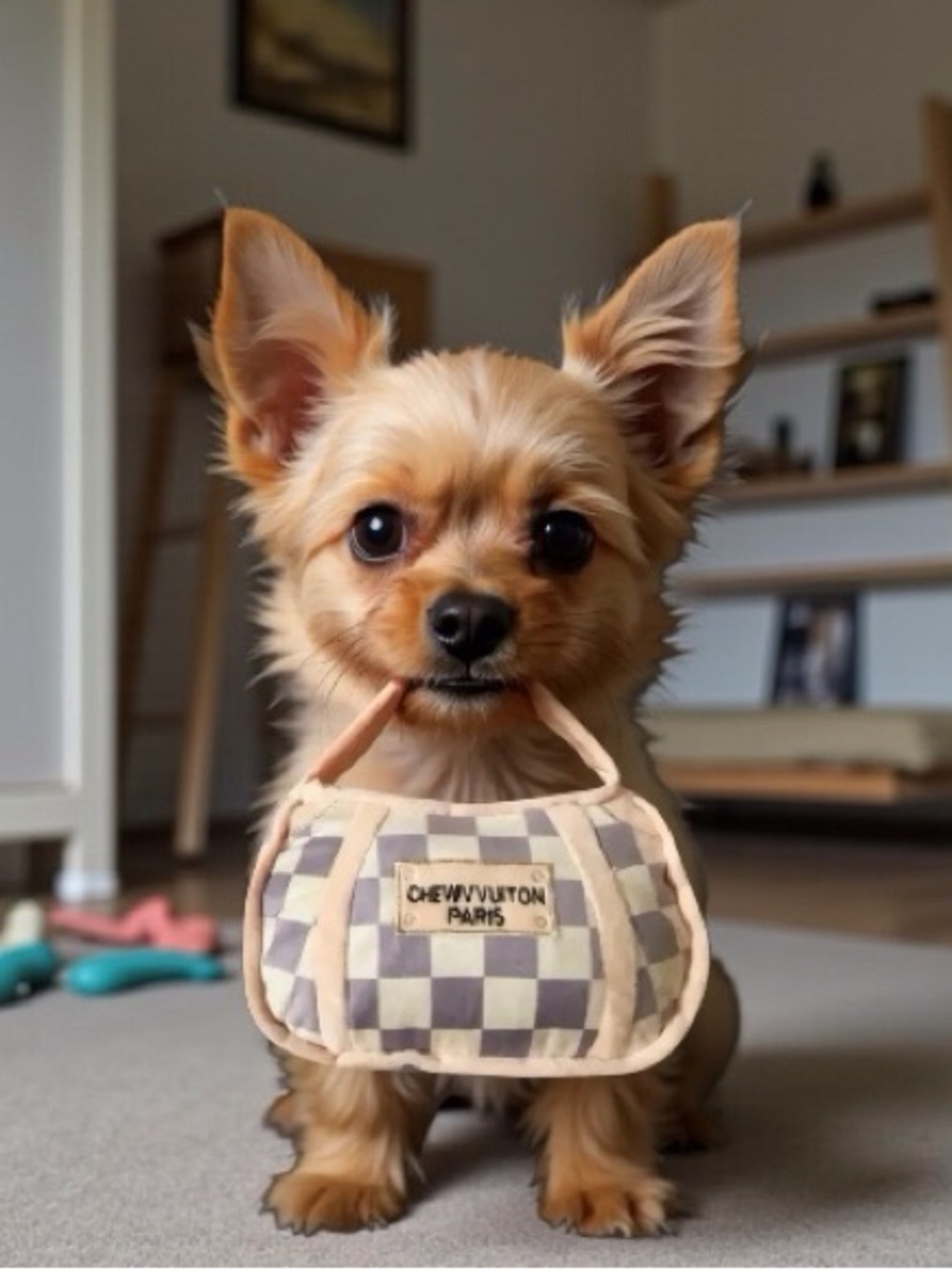 FINAL SALE | Plush Squeaky Chew Toy Handbag